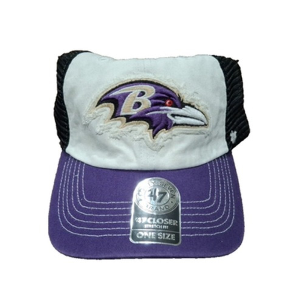 Baltimore Ravens 47 Brand Privateer Mesh Close Flex Fit Hat - New!